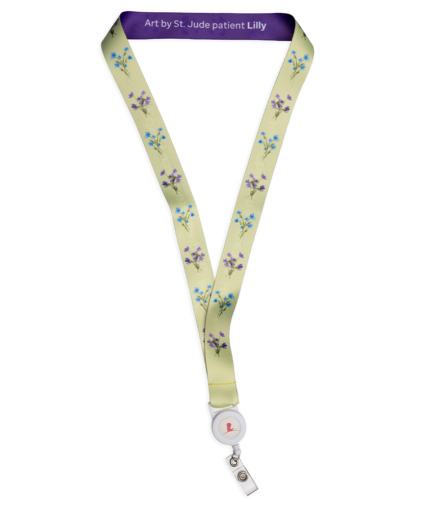 Primary image Patient Art Wildflowers Lanyard - Lilly